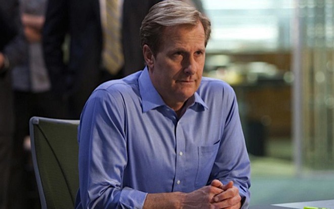 O ator Jeff Daniels, astro de The Newsroom, série sobre um telejornal - Divulgação