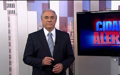 Marcelo Rezende, apresentador do Cidade Alerta, da Record - 