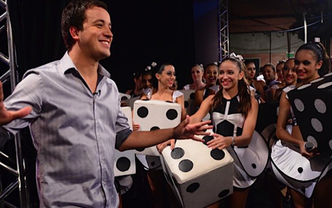 Rafael Cortez durante gravações de Got Talent em São Paulo; programa não voltará ao ar - Antonio Chahestian/Record