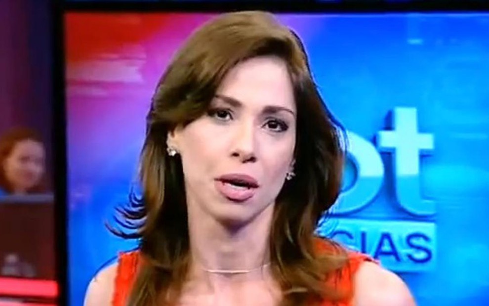 Neila Medeiros, apresentadora do SBT Notícias, novo telejornal do canal de Silvio Santos - Reprodução da TV/SBT