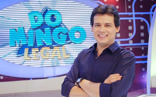 O apresentador Celso Portiolli, do Domingo Legal, que deixou o SBT na vice-liderança em setembro - Artur Igrecias/SBT