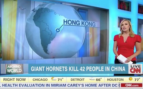 CNN exibe Hong Kong na América do Sul - Reprodução/CNN