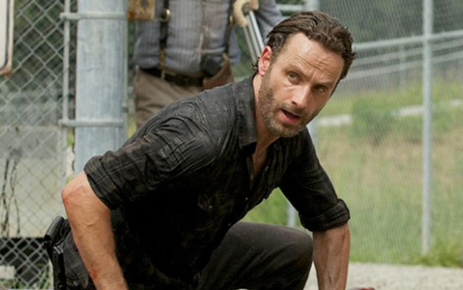O ator Andrew Lincoln como Rick Grimes, personagem principal da série The Walking Dead - Divulgação/AMC