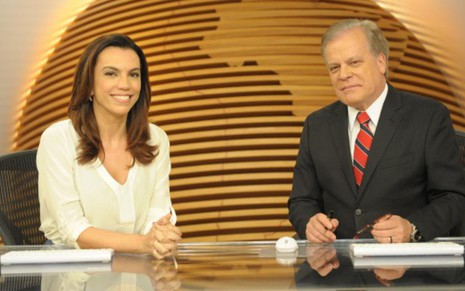 Chico Pinheiro e Ana Paula Araújo, apresentadores do Bom Dia Brasil, que será exibido às 5h30 no Acre - João Cotta/TV Globo
