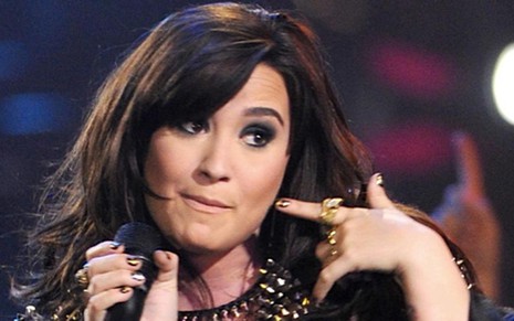 A cantora norte-americana Demi Lovato, que virá ao Brasil gravar uma entrevista na MTV - Divulgação
