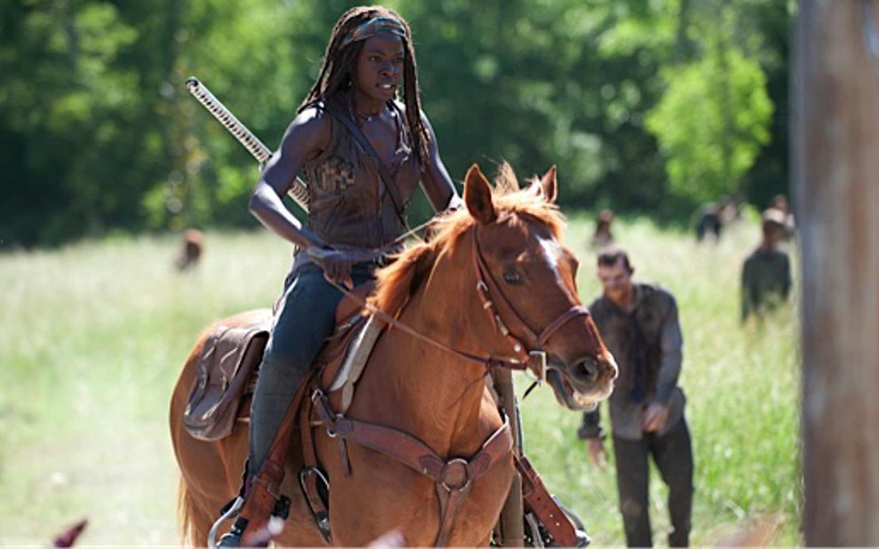 Cena da terceira temporada de The Walking Dead, série campeã de audiência, exibida no Brasil pela Fox - Divulgação