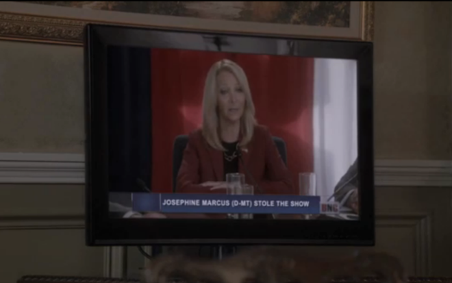 A atriz Lisa Kudrow como a deputada Josephine Marcus em Scandal - Reprodução