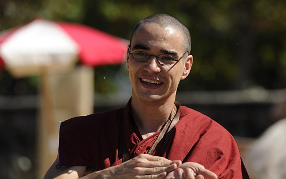 O ator Caio Blat, que interpreta o monge budista Sonan em Joia Rara, da Globo - ESTEVAM AVELLAR/GLOBO