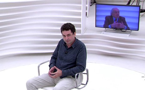 O jornalista Paulo Cesar de Araújo sendo entrevistado no programa Roda Viva, da TV Cultura - Reprodução/TV Cultura