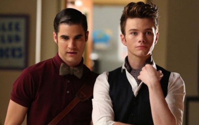 Darren Criss e Chris Colfer, da série Glee, que foram nomeados na categoria ator favorito de TV - Divulgação/Fox