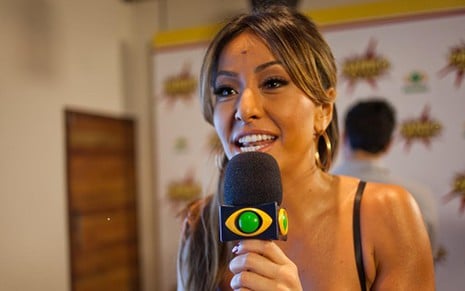 A apresentadora Sabrina Sato durante uma gravação do programa Pânico na Band - DIVULGAÇÃO/BAND 