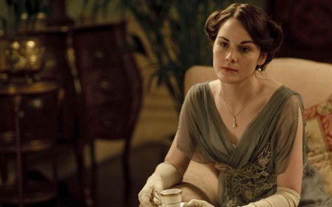 A atriz Michelle Dockery como Lady Mary Crawley em cena da quarta temporada de Downton Abbey - Divulgação/ITV