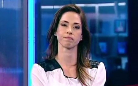Neila Medeiros, apresentadora do SBT Notícias, telejornal cancelado pelo SBT nesta segunda (18) - Reprodução da TV/SBT