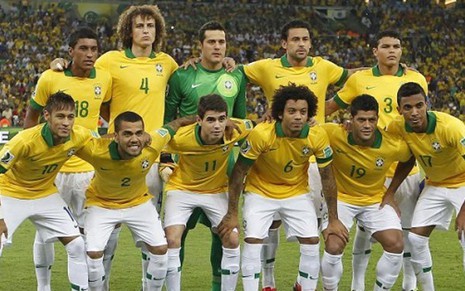 Seleção Brasileira antes da final da Copa das Confederações, no Maracanã, em junho de 2013 - Rafael Ribeiro/CBF