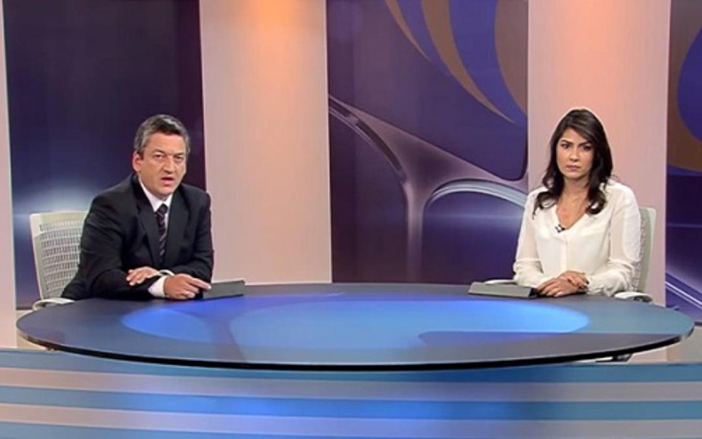 Os jornalistas Aldo Quiroga e Gabriela Mayer, apresentadores do Jornal da Cultura 1ª Edição - Reprodução/TV Cultura