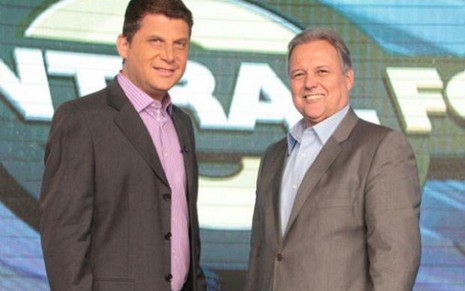 José Ilan e Renato Maurício Prado no estúdio do Central Fox, do Fox Sports - Divulgação/Fox Sports