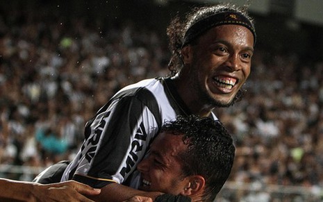 Ronaldinho Gaúcho, que jogará o Mundial de Clubes, comemora gol do Atlético-MG pela Libertadores - Bruno Cantini/Atlético-MG