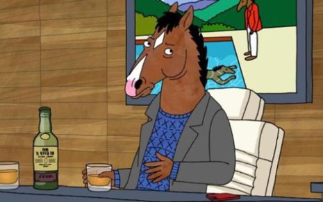 O cavalo BoJack, personagem principal da nova animação da Netflix, tem a voz do ator Will Arnett  - Divulgação/Netflix