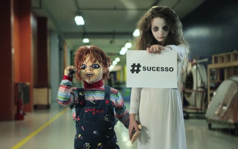 Menina Fantasma e Chucky também participam das chamadas de fim de ano do SBT - Divulgação/SBT