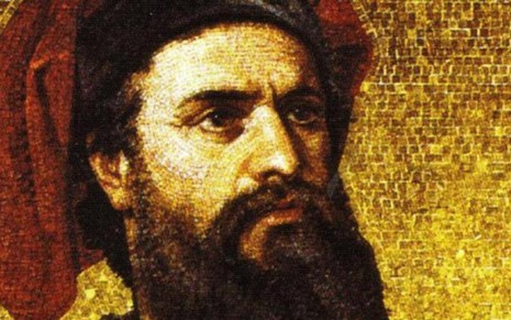 Imagem de pintura que representa o italiano Marco Polo, famoso viajante do século XIII - Reprodução