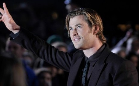 O ator Chris Hemsworth, que apresentará os indicados ao Oscar 2014, no lançamento do filme Thor: O Mundo Sombrio - Divulgação