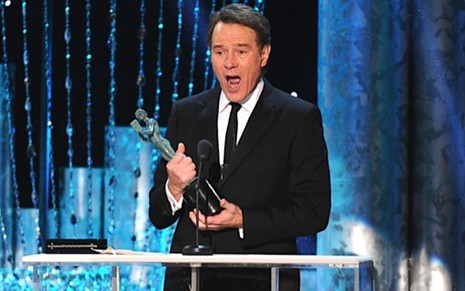Bryan Cranston, protagonista de Breaking Bad, recebe prêmio no SAG Awards - Jake Coyle/AP/Divulgação