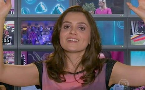 A humorista Monica Iozzi, que estreou ontem (21) no Big Brother Brasil, da Rede Globo - REPRODUÇÃO/TV GLOBO