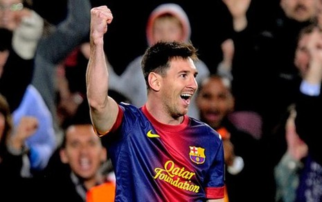 Lionel Messi, do Barcelona, que enfrentará o Manchester City pela Champions League no dia 18 de fevereiro - Divulgação/UEFA