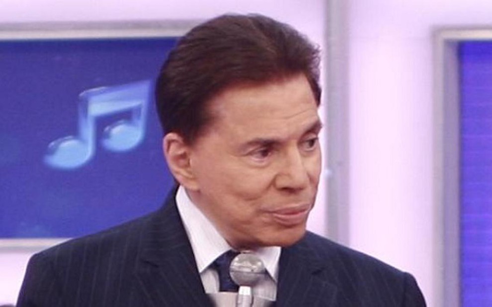Silvio Santos durante gravação de seu programa no SBT; apresentador revelou ter retirado câncer - Divulgação/SBT