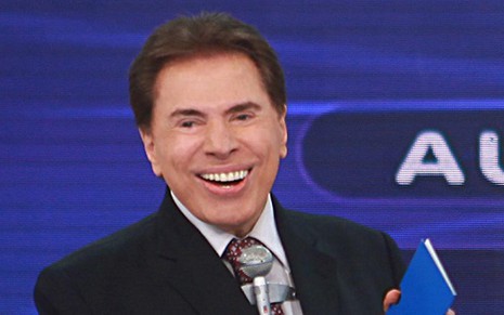 O apresentador Silvio Santos no auditório de seu programa no SBT - Divulgação/SBT