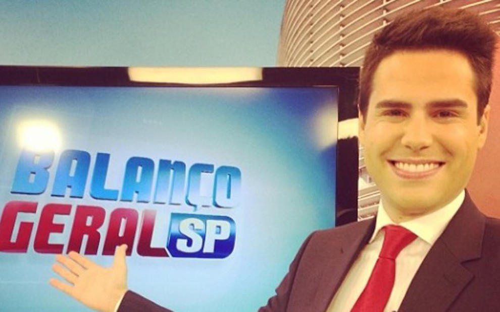Luiz Bacci, novo apresentador do Balanço Geral, da Record; programa marcou 5,6 pontos hoje (10) - Reprodução/Instagram
