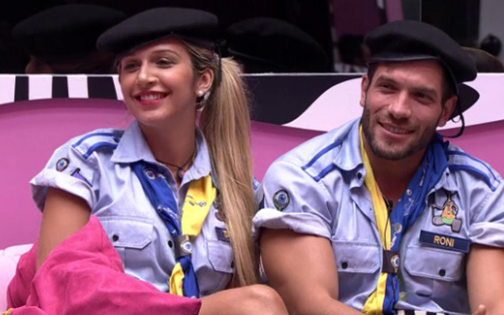 Tatiele e Roni, um dos indicados ao paredão do BBB 14; reality show perdeu mais uma vez para o SBT - Reprodução/TV Globo