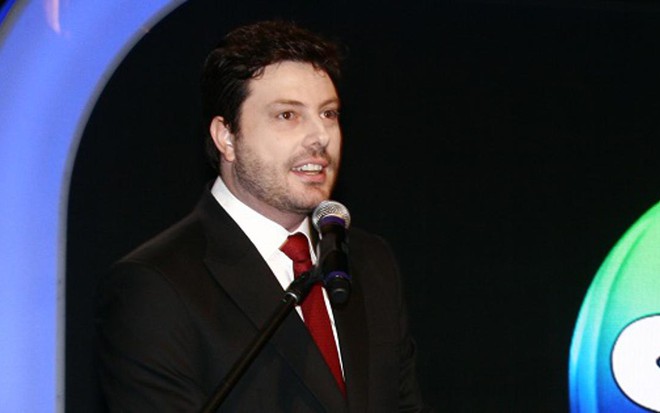 Danilo Gentili durante apresentação da nova programação do SBT à imprensa, dia 18 - Roberto Nemanis/SBT
