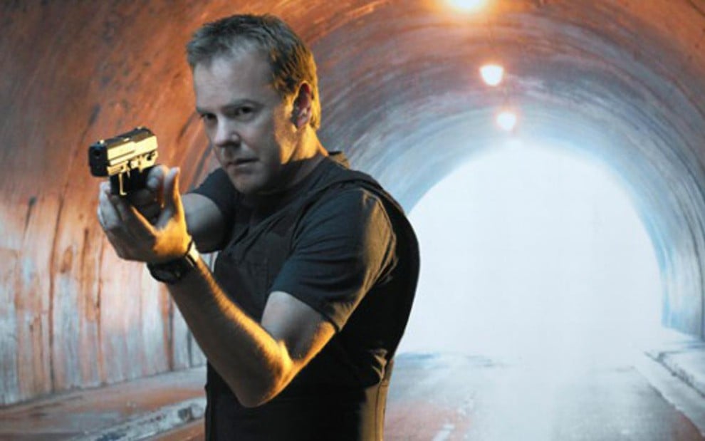 O ator Kiefer Sutherland como Jack Bauer, agente federal foragido da justiça em 24: Live Another Day - Divulgação/Fox