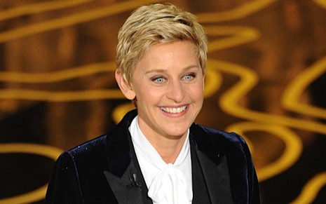 A apresentadora do Oscar, Ellen DeGeneres, durante a cerimônia de premiação deste ano - Divulgação/TNT