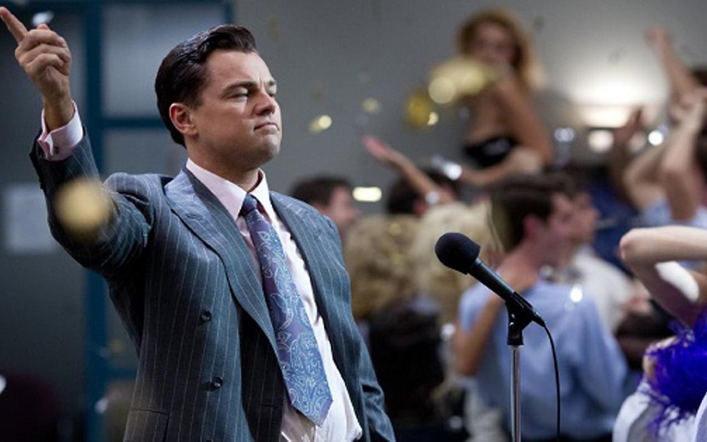 Leonardo DiCaprio em cena de O Lobo de Wall Street, que estreia em abril no Now, serviço de VOD da Net - Divulgação/Paramount
