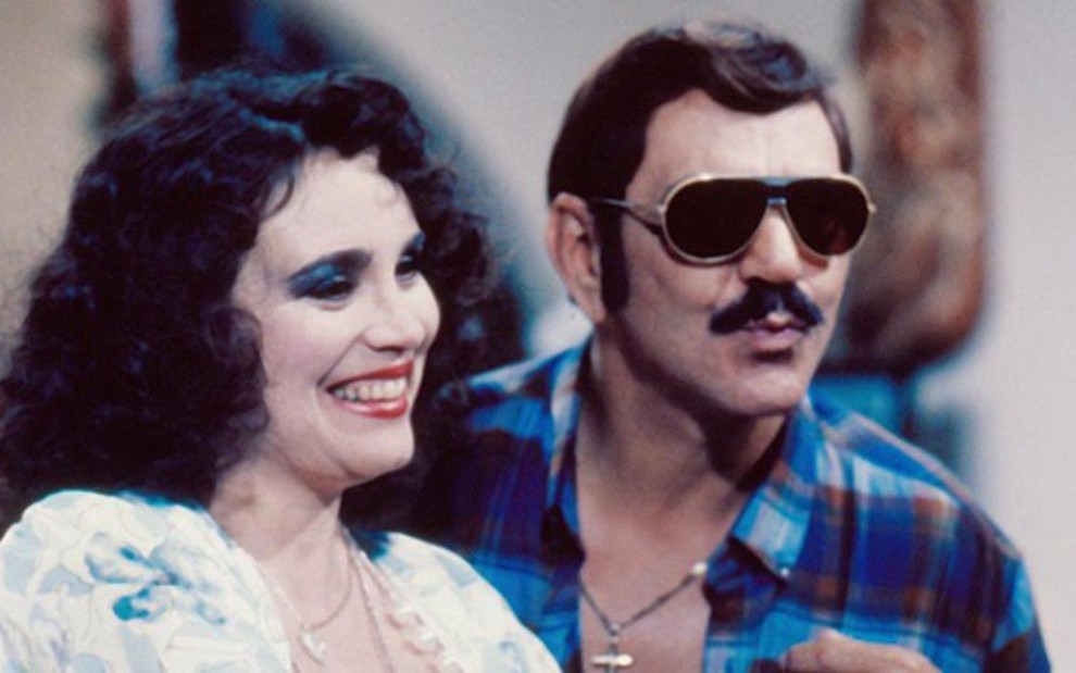 Regina Duarte e Lima Duarte em cena de Roque Santeiro, novela exibida pela Globo em 1985 - Divulgação/TV Globo