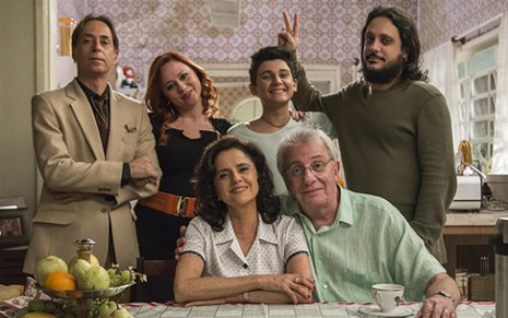 Elenco de A Grande Família, série da Globo; última temporada teve a pior estreia da história, ontem (10) - Paulo Belote/TV Globo