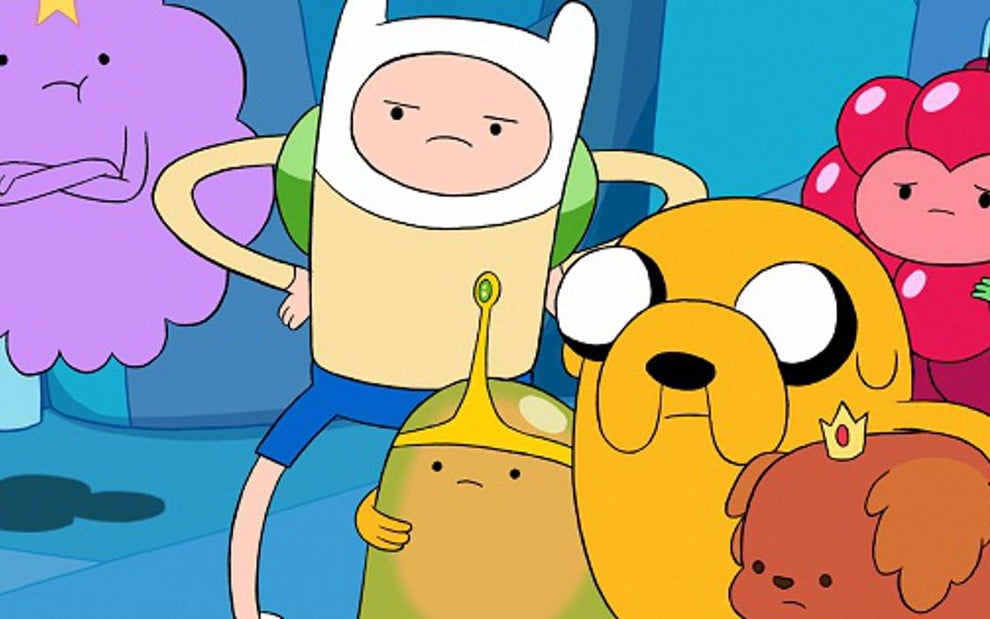 Finn, Jake e Princesses, personagens da animação Hora de Aventura, do Cartoon Network - Divulgação/Cartoon Network