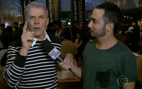 José Mayer troca Falso Brilhante por Fina Estampa durante entrevista no Vídeo Show desta sexta (9) - Reprodução/TV Globo