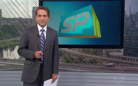 Carlos Tramontina entra em plantão da Globo no lugar do Vídeo Show, nesta quarta-feira (21) - Reprodução/TV Globo