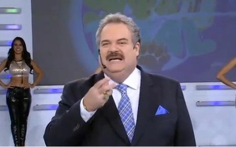 Gilberto Barros no Sábado Total, programa que apresenta na Rede TV! - Reprodução/TV Globo