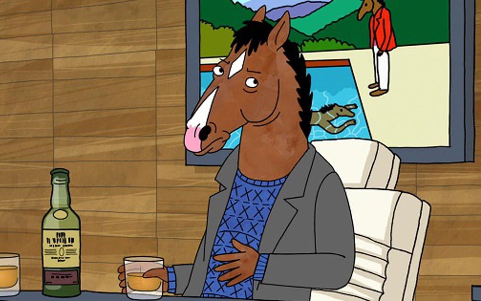 Cavalo alcoólatra em decadência é personagem principal de BoJack, nova animação na Netflix - Divulgação/Netflix