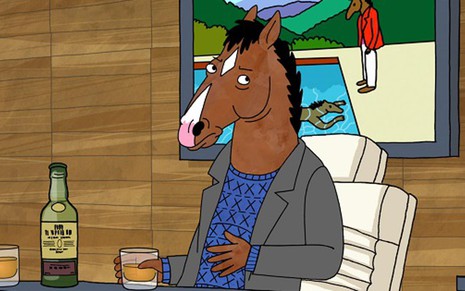 Cavalo alcoólatra em decadência é personagem principal de BoJack, nova animação na Netflix - Divulgação/Netflix