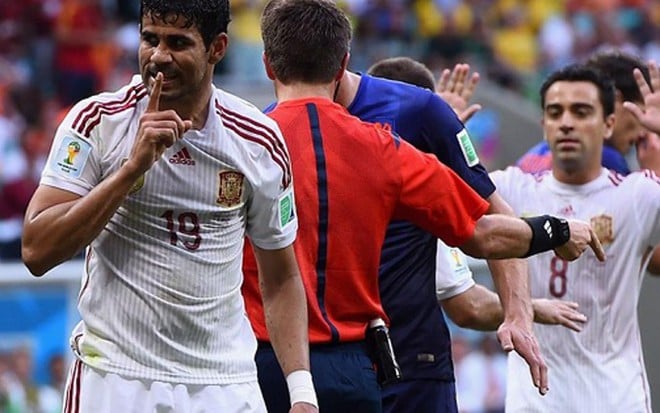 O jogador Diego Costa, que foi vaiado pela torcida na Fonte Nova, em Salvador - Divulgação/Fifa