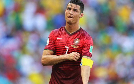 O português Cristiano Ronaldo durante jogo contra a Alemanha, em Salvador, nesta segunda (16) - Divulgação/Fifa
