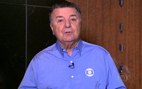 Arnaldo Cézar Coelho, comentarista de arbitragem da Globo, que foi zoado no Fox Sports 2 - Reprodução/TV Globo