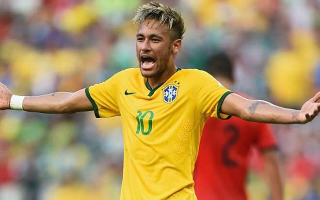 Neymar reclama em empate contra o México, nesta terça (17); jogo levantou ibope da Globo - Divulgação/Fifa
