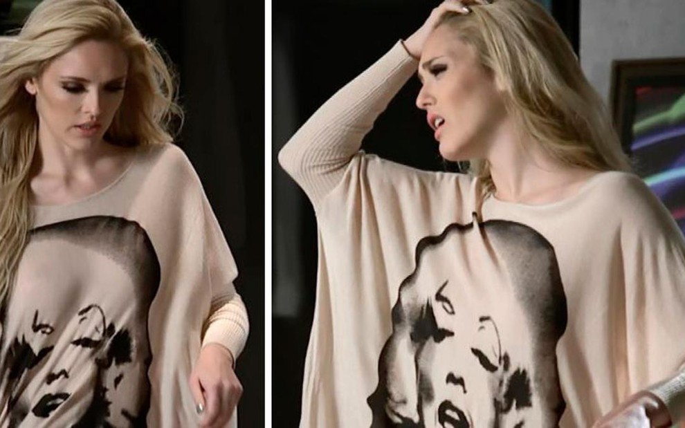 A camiseta de Megan Lily (Isabelle Drummond) foi comprada em um brechó pela figurinista da novela - Divulgação/TV Globo