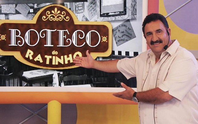 Carlos Massa no cenário do Boteco do Ratinho, quadro de seu programa no SBT às quartas-feiras - Carol Soares/SBT